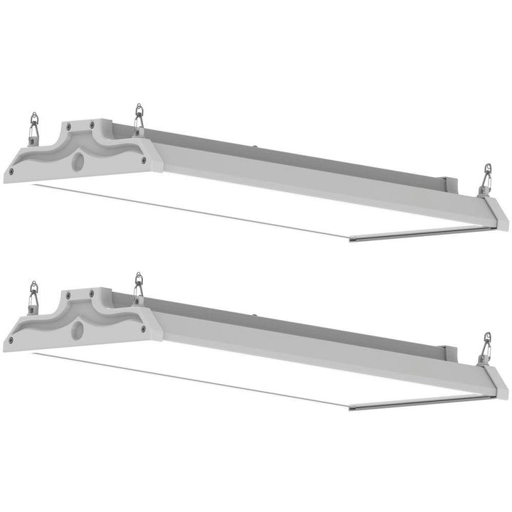 J&H LED 2 ft. 250-Watt Equivalent 15,400 Lumens 110-Watts Integrated LED White High Bay Light 120-277 Volt 5000K (2-Pack)