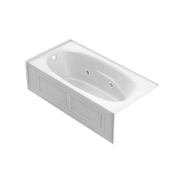 Jacuzzi AMIGA 72 in. x 36 in. Acrylic Left-Hand Drain Rectangular Drop-In Whirlpool Bathtub with Heater in White