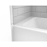 Jacuzzi CETRA 60 in. x 36 in. Acrylic Left-Drain Rectangular Alcove Whirlpool Bathtub in White