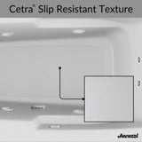 Jacuzzi CETRA 60 in. x 36 in. Acrylic Left-Drain Rectangular Alcove Whirlpool Bathtub in White
