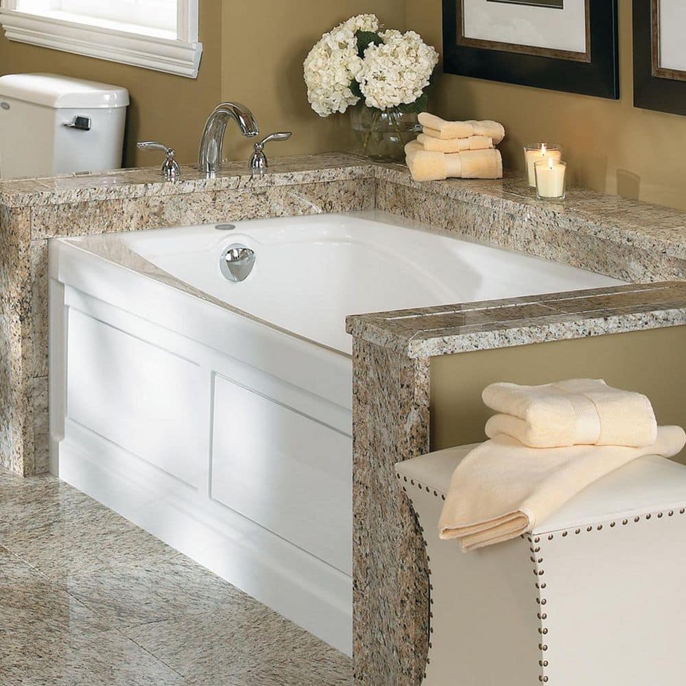 Jacuzzi CETRA 60 in. x 36 in. Acrylic Left-Drain Rectangular Alcove Whirlpool Bathtub in White