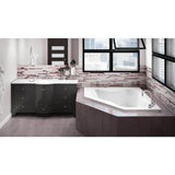 Jacuzzi Projecta 60 in. x 60 in. Acrylic Corner Drop-In Whirlpool Bathtub in White