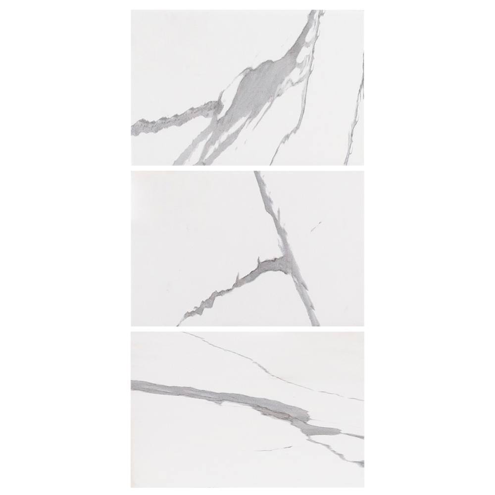 Jeffrey Court Carrara Inkjet White 8 in. x 12 in. Matte Ceramic Wall Tile (12 sq. ft. / Case)