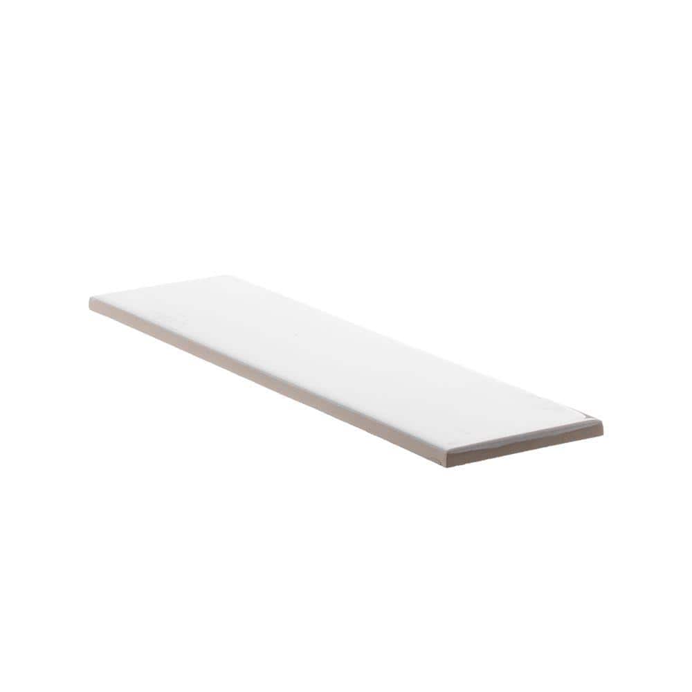 Jeffrey Court Allegro White 3 in. x 12 in. Glossy Ceramic Wall Tile (16.5 sq. ft. / Case)