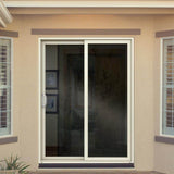 72 in. x 80 in. V-4500 White Vinyl Left-Hand Full Lite Sliding Patio Door