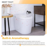 JimsMaison Elongated Smart Bidet Toilet with Instant Seat Heating, Night Light, and Auto Flushing