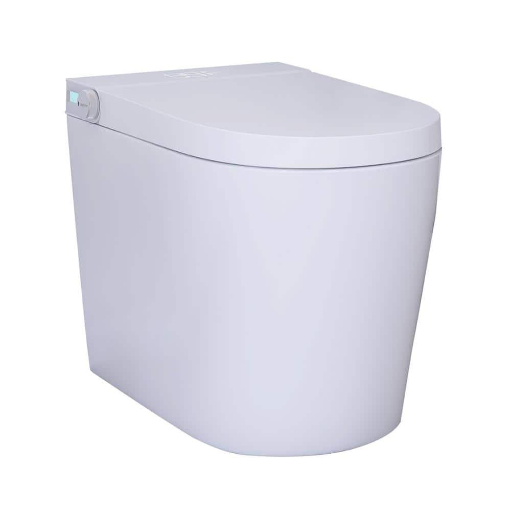 JimsMaison Elongated Smart Bidet Toilet with Instant Seat Heating, Night Light, and Auto Flushing
