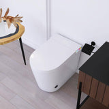 JimsMaison Elongated Smart Bidet Toilet 1.19 GPF with Foot Sensing and Auto Flushing