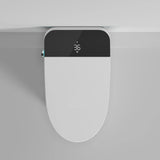JimsMaison Elongated Bidet Toilet 1.28 GPF with LED Display & Warm Water in White
