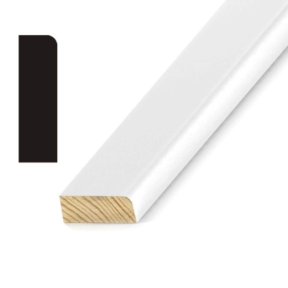 Kelleher Round Edge 3/8 in. x 1-1/4 in. x 7 ft. Primed Pine Stop Moulding