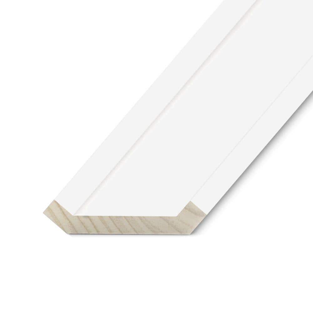 Kelleher Craftsman 11/16 in. x 4 in. Double Primed Pine Crown Moulding
