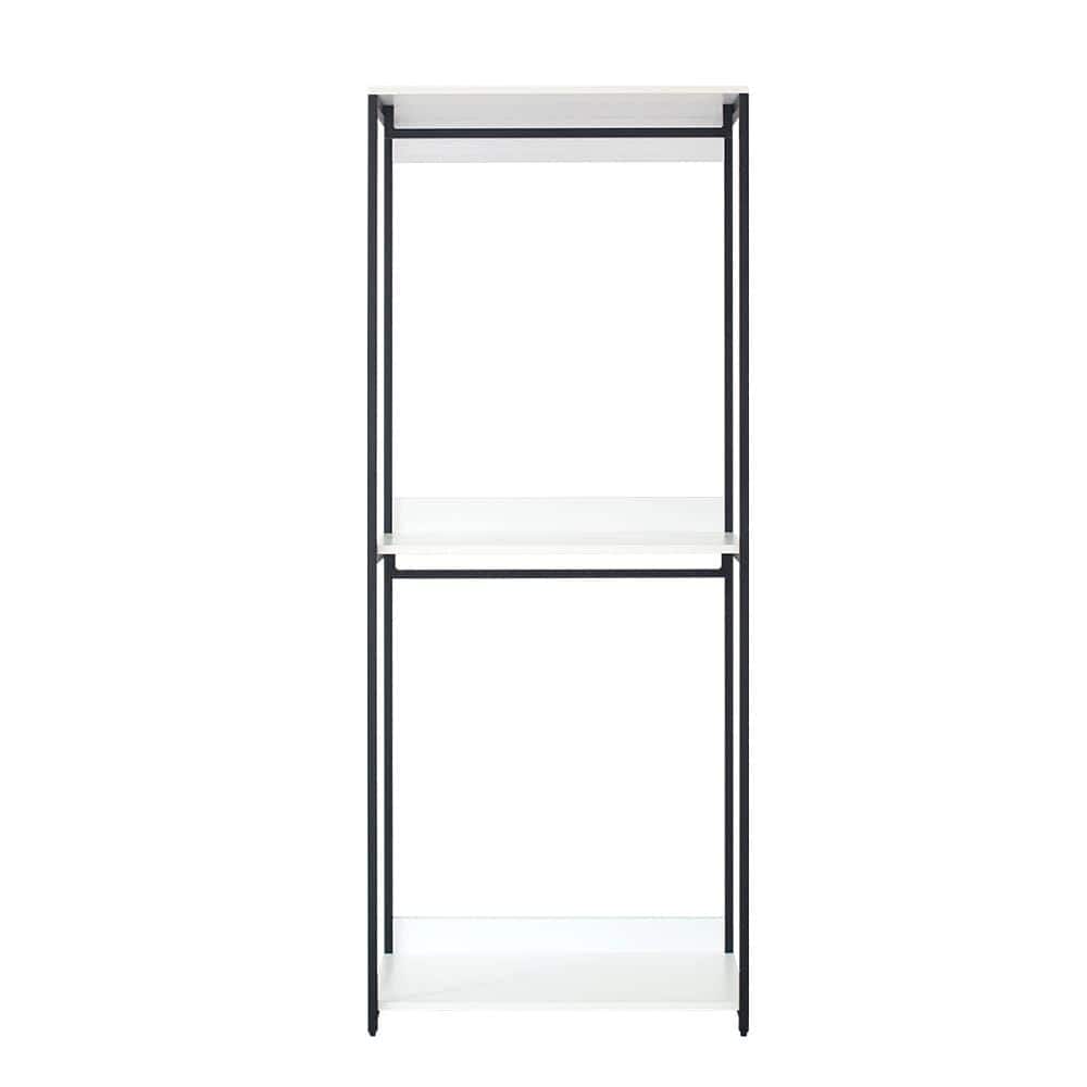 Klair Living Fiona 32 in. W White Freestanding Wood Closet System Tower