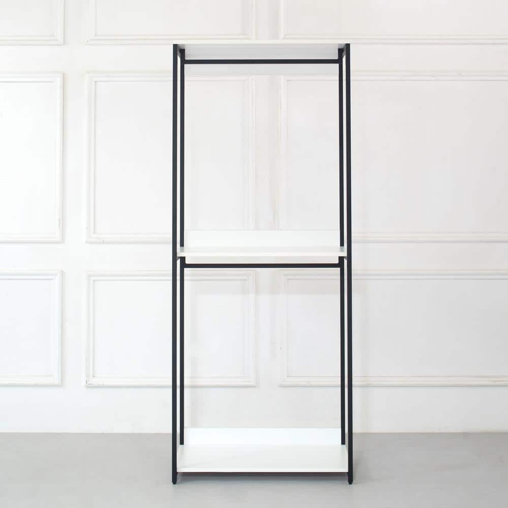 Klair Living Fiona 32 in. W White Freestanding Wood Closet System Tower