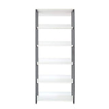 Klair Living Fiona 32 in. W White Freestanding Wood Closet System Tower with 5 Shelves