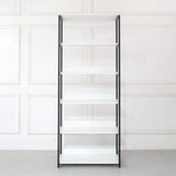Klair Living Fiona 32 in. W White Freestanding Wood Closet System Tower with 5 Shelves