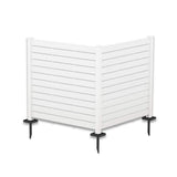 KOZYARD Outdoor Privacy Screens: 4.17 ft. W x 4.0 ft. H Vinyl Fence Panels for AC & Trash Storage