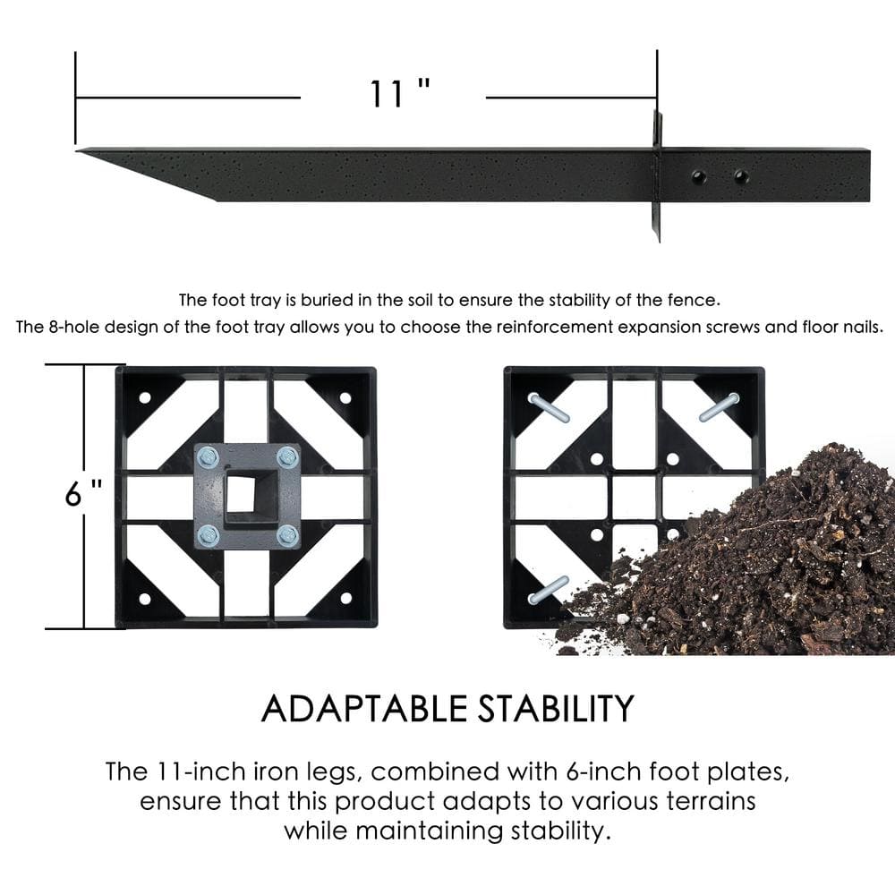 KOZYARD 4 ft. W x 4.17 ft. H White Vinyl Outdoor Privacy Screens Kit