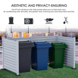 KOZYARD 4 ft. W x 4.17 ft. H White Vinyl Outdoor Privacy Screens Kit
