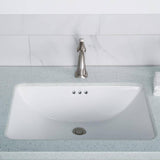 KRAUS Elavo Large Rectangular Ceramic Undermount Bathroom Sink in White with Overflow, 23-1/4 in. x 16-1/2 in.