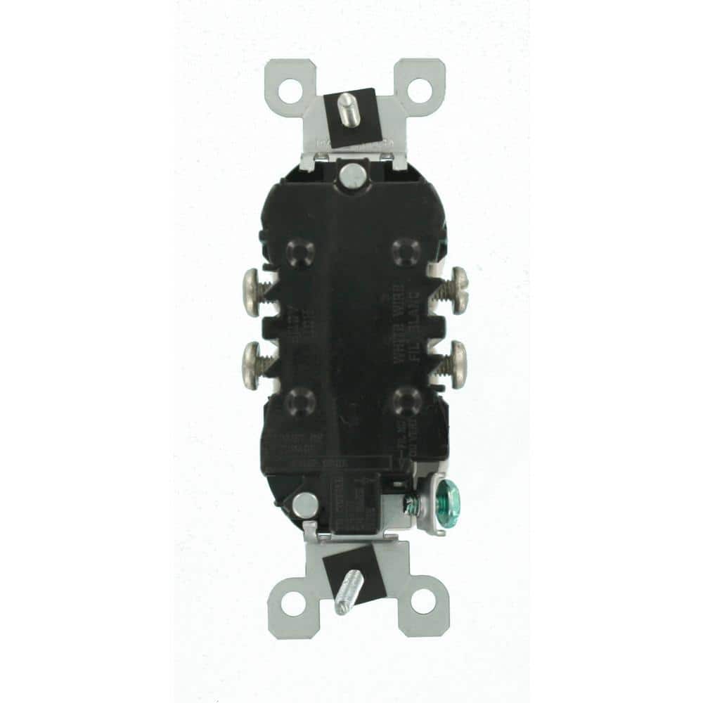 Leviton 15 Amp CO/ALR Duplex Outlet, 125V, White (Model 12650-W)