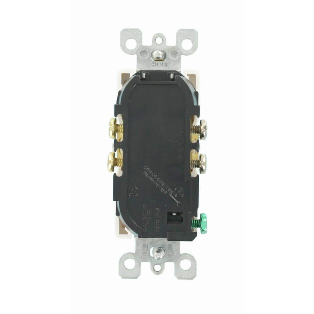 Leviton Decora 20 Amp Tamper-Resistant Duplex Outlet, White (10-Pack)