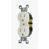 Leviton 15 Amp Tamper-Resistant Duplex Outlet, White (10-Pack)