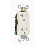 Leviton Decora 20 Amp Tamper-Resistant Duplex Outlet, 125V, White (R52-T5825-00W)