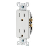 Leviton Decora 15 Amp Tamper-Resistant Duplex Outlet, White