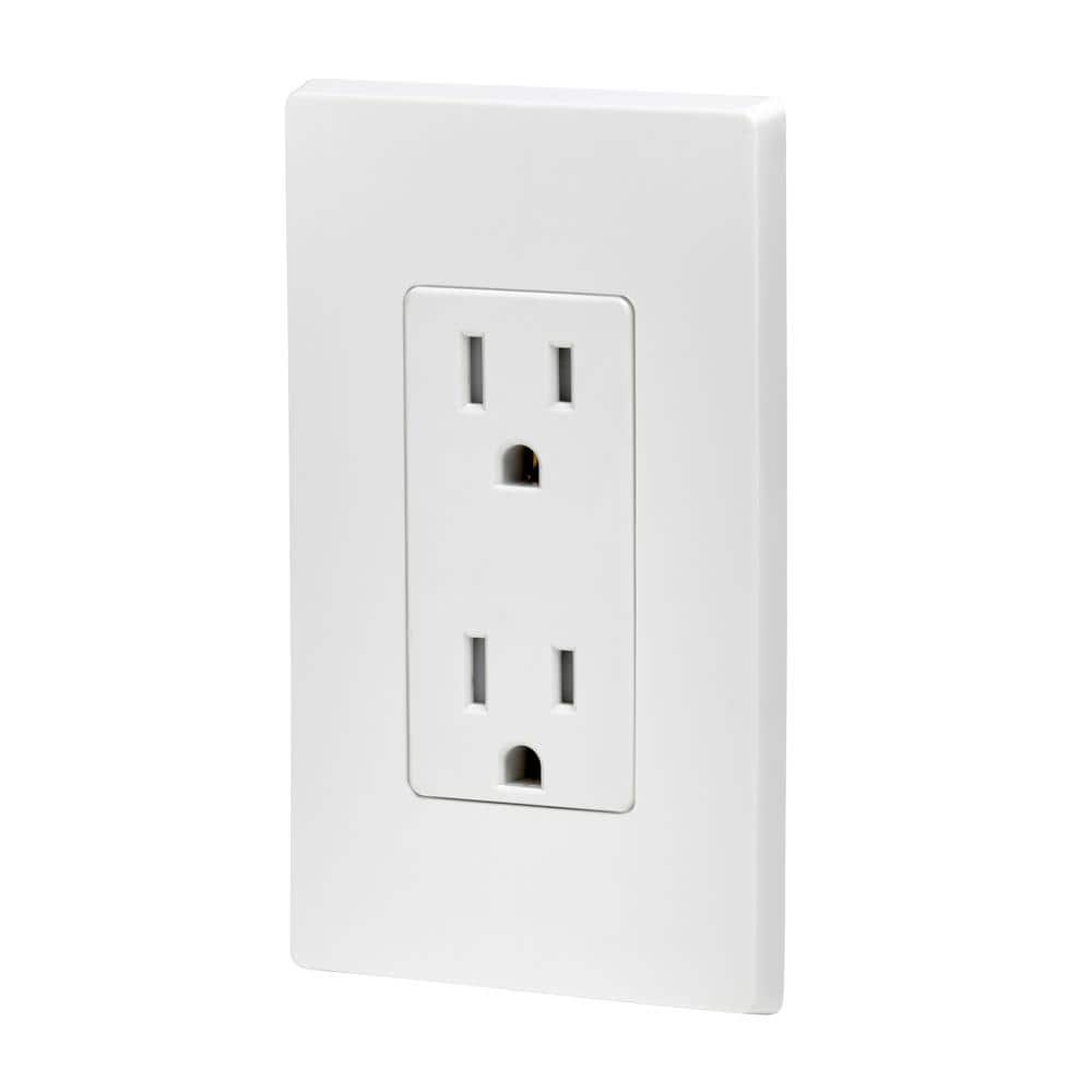 Leviton Decora 15 Amp Tamper-Resistant Duplex Outlet, White
