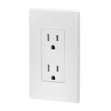 Leviton Decora 15 Amp Tamper-Resistant Duplex Outlet, White