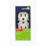 Leviton 15 Amp Commercial Grade Duplex Outlet, White