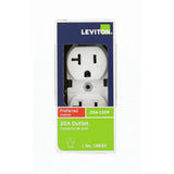 Leviton 20 Amp Commercial Grade Duplex Outlet, White (R62-CBR20-00W)