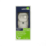 Leviton 15 Amp Tamper-Resistant Combination Switch and Outlet, White (R62-T5225-0WS)