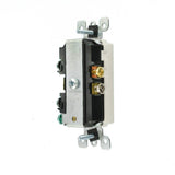 Leviton Decora 15 Amp Tamper-Resistant Combo Switch and Outlet, White (R62-T5625-0WS)