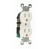 Leviton 15 Amp Weather & Tamper-Resistant Duplex Outlet, 125V, White (W5320-T0W)