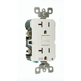 Leviton 20 Amp SmartlockPro Weather Resistant GFCI Outlet, White (GFWR2-W)
