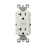 Leviton 20 Amp SmartlockPro Weather Resistant GFCI Outlet, White (GFWR2-W)