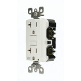 Leviton 20 Amp SmartlockPro Weather Resistant GFCI Outlet, White (GFWR2-W)