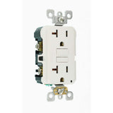 Leviton 20 Amp Self-Test SmartlockPro Slim GFCI Duplex Outlet, White (3-Pack)