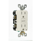 Leviton 15 Amp 125-Volt SmartlockPro SmarTest Tamper-Resistant Duplex GFCI Outlet, White (4-Pack)