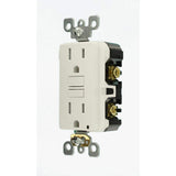 Leviton 15 Amp 125-Volt SmartlockPro SmarTest Tamper-Resistant Duplex GFCI Outlet, White (4-Pack)