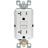 Leviton 20 Amp 125-Volt Duplex SmarTest Self-Test SmartlockPro Tamper-Resistant GFCI Outlet, White (4-Pack)