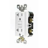 Leviton 20 Amp Self-Test SmartlockPro Slim Duplex Tamper Resistant GFCI Outlet, White (3-Pack)
