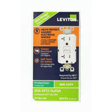 Leviton 20 Amp Self-Test SmartlockPro Slim Duplex Tamper Resistant GFCI Outlet, White (3-Pack)