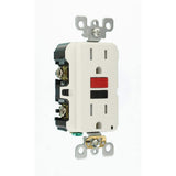 Leviton 15 Amp Self-Test SmartlockPro Slim Duplex Tamper Resistant GFCI Outlet, White (3-Pack)
