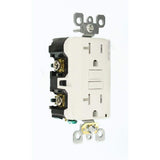 Leviton 20 Amp 125-Volt SmartlockPro Tamper-Resistant AFCI/GFCI Dual-Function Duplex Outlet, White (R02-AGTR2-0KW)