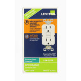 Leviton 15 Amp Self-Test SmartlockPro Slim Duplex GFCI Outlet, White
