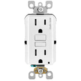 Leviton 15 Amp 125-Volt Duplex Self-Test SmartlockPro Tamper-Resistant AFCI/GFCI Dual Function Outlet, White