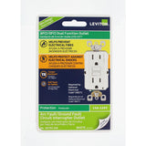 Leviton 15 Amp 125-Volt Duplex Self-Test SmartlockPro Tamper-Resistant AFCI/GFCI Dual Function Outlet, White