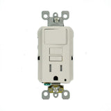 Leviton 15 Amp 125-Volt Combo Self-Test Tamper-Resistant GFCI Outlet and Switch, White